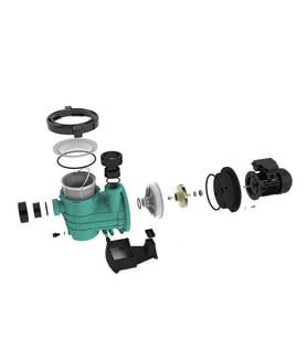 Gemaş Havuz Pompası Streamer Mini 1/3Hp 220 volt (Mavi)