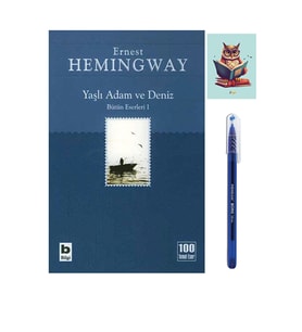 Yaşlı Adam ve Deniz - Ernest Hemingway - Bilgi Yayınevi - 9789752201682 - (KALEM VE NOT DEFTERLİ) (Renksiz)