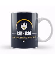 Reinhardt Are You Afraid To Fight Me Overwatch Kupa Bardak Porselen