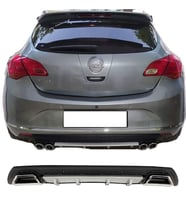 Opel Astra J HB Gri Difüzör Çiftli Kare Egzoz Görünümlü D Tip Difizör