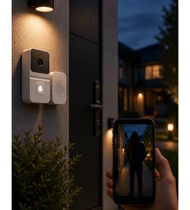 WiFi Akıllı Kapı Zili Gece Görüşlü Kameralı Kablosuz Güvenlik Sistemi