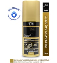 Jaja Exxellent Touch Dip Kapatıcı Saç Spreyi Siyah 75 ml