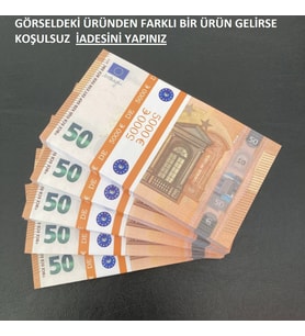 500  ADET 50 EURO GEÇERSİZ EĞLENCE OYUN ŞAKA  DÜĞÜN PARASI