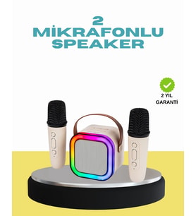 Led Işıklı Taşınabilir Karaoke Hoparlör – Usb & Aux Girişli