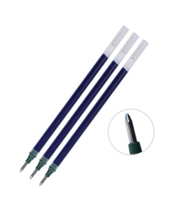 Mavi İmza Kalemi Yedeği 3 Adet Um-153 Signo Broad Roller Kalem Yedeği 1,0 Mm 3 Adet