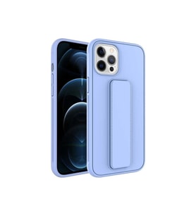 Apple iPhone 12 Pro Uyumlu Kılıf Zore Qstand Kapak (Lila)