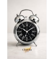 Eterna Bell Vintage Metal Çalar Saat & Premium Masaüstü Dekoratif Obje (22X16 Cm)