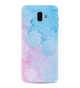 Samsung J6 Plus J7 Prime J7 Pro M20 Kılıf Desenli Silikon Pink Blue Abstract 1385