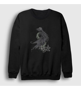 Presmono Unisex Siyah Ashes Lamb Of God Sweatshirt 93649tt