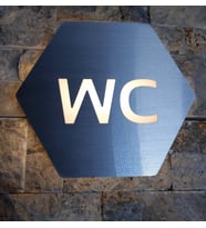 Honeycomb Serisi Işıklı WC Yönlendirme Tabelası