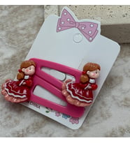 Ballerina Kız Çocuk Çıtçıt Toka - Fuşya