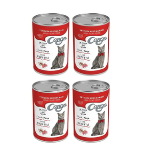 Cango Yetişkin Konserve Kedi Maması Kuzu Etli 415 Gr X 4 Adet
