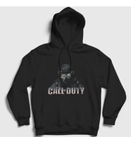 Presmono Unisex Siyah Soldier Call Of Duty Kapüşonlu Sweatshirt 27453tt