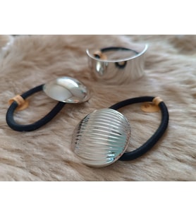 3 LÜ Farklı Modellerde Gümüş Renk Pinterest Metal Lastik Toka(3 adet)
