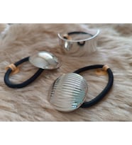3 LÜ Farklı Modellerde Gümüş Renk Pinterest Metal Lastik Toka(3 adet)