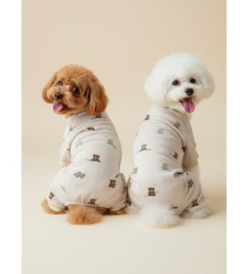 Teddy Pamuklu Köpek Tulum Pijama