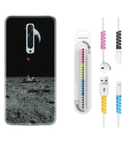 Oppo Reno 2Z 4 Lite 4 Pro 5 6 7 A31 Kılıf Kablo Koruma Spiral Silikon Astronoot Red Baloon 1608