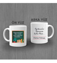 İsme Özel  Öğretmenler Günü Hediyesi Kupa Bardak İsimli