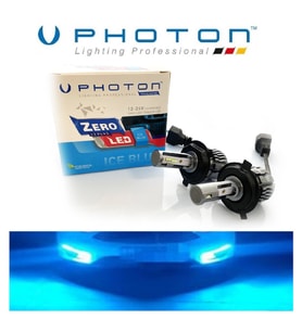Fardoktoru H4 Led Xenon Oto Ampul Photon Zero Fansız Buz Mavi