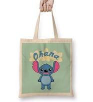 Cute Alien Stitch Ohana Bez Çanta Uzun Saplı