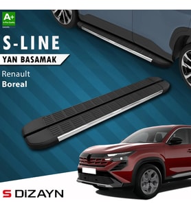 Renault Boreal S-Line Krom Yan Basamak 183 Cm 2025 Üzeri A+ Kalite