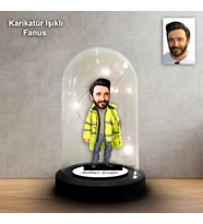 KİŞİYE ÖZEL İTFAİYECİ TASARIM IŞIKLI KARİKATÜR FANUS BİBLO FN161