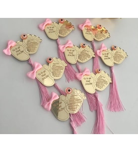 Kişiye Özel Pleksi Bebek Magnet Hatıra (Altın)
