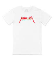 Kırmızı Metallica Logolu Tişört