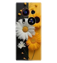 Phantom X2 Pro Kılıf Boutique Baskılı Resimli Sarı Beyaz Çiçek Pcode -044