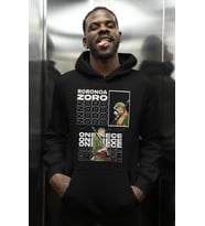 Roronoa Zoro One Piece Baskılı Unisex Oversize Anime Karakter Hoodie