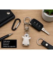 Buzcuk Peluş Penguen Charm Anahtarlık – Sevimli Çanta Aksesuarı Hediye