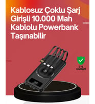 22.5w Hızlı + 15w Kablosuz Şarj – Akıllı Powerbank İle Her An Enerji