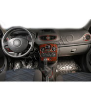 Meriç® Renault Clio 3 Ön Torpido Kaplama Maun 9 Parça 2005-2012 (Maun)