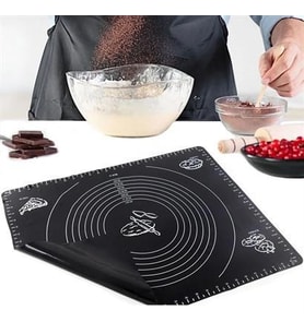 Hamur Matı Geniş Silikon Çok Amaçlı 40cm x 50cm Hamur Açma Matı