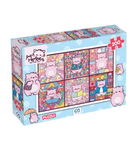 Pembe Kedi Puzzle 200