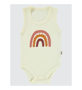 Civil Baby Kız Bebek Çıtçıtlı Badi 1-36 Ay Fil Dişi (Çok Açık Fildişi)