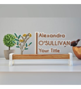 ofis isimliği, Masa isimliği , İsimlik, Meslek isimliği (Model 5)