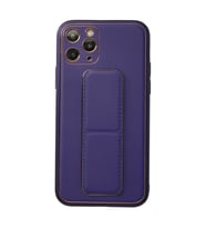 İphone 11 Kılıf Co Deri Standlı Kapak - Mor