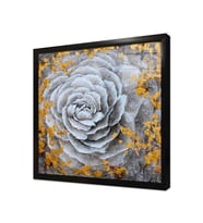 Tablosan Modern Çiçek Çerçeveli Cam Tablo
