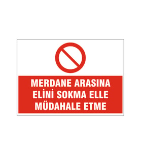 Ellerini düğme makinasına sokma, isg uyarı levhası