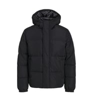 Jack & Jones 12256974 Jjebradley Puffer Hood Sn Siyah