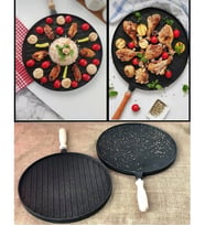 Essenso CMŞ 36 Cm Döküm Granit Gözlem Izgara Tavası