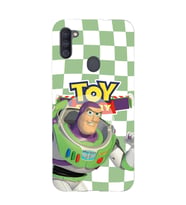 Samsung Galaxy M21 Uyumlu Toy Story Buzz Desenli Şeffaf Telefon Kılıfı