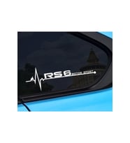 Audi Rs6 İçin Uyumlu Aksesuar Oto Yan Cam Sticker 20*7 Cm
