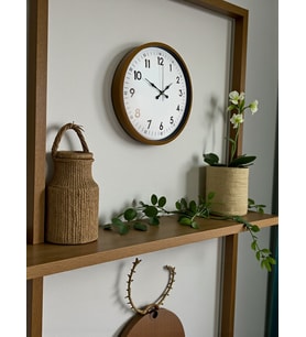 36 Cm Kahverengi Dekoratif Duvar Saati (Standart)