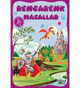 Çocuklar için Hayal ve Odak Geliştirici Rengarenk Masallar Mor