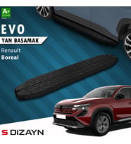 Renault Boreal Evo Siyah Yan Basamak 183 Cm 2025 Üzeri A+ Kalite