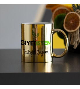 Diyetisyene Hediye Gold Kupa Bardak 001