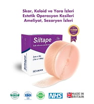 Advancis Medical UK Siltape Soft Silikon Bant yara izi-dikiş izi-sezaryen-yanık-estetik 2cm x 3mt