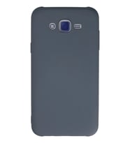 Newface Samsung Galaxy J7 Kılıf Nano içi Kadife Silikon - Gri